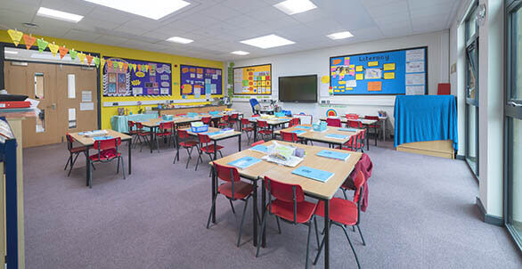 primary school class interior